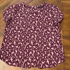 41 Hawthorn Burgundy and Pink Blouse